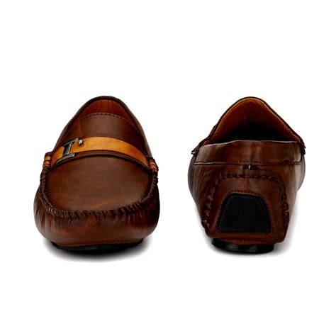 Men Brown Synthetic Leather Loafers at Rs 999/pair | Formal Shoes in Agra | ID: 26477418791