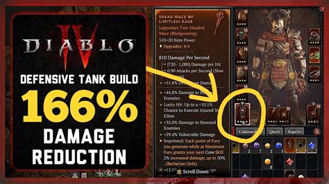 STRONGEST TANK BARBARIAN Build | Diablo 4 Best BARBARIAN SELF-HEALING TANK Build (Level 50 ...