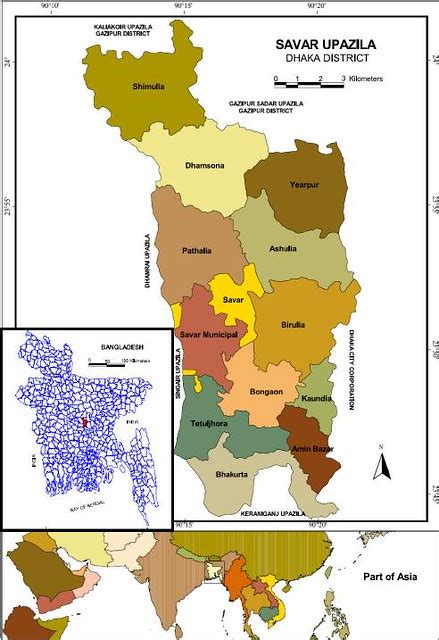 Savar in BD in Asia_main map | Information: Area: 278 sq. km… | Flickr