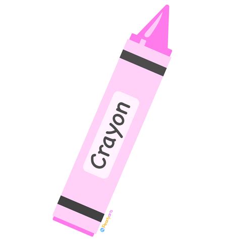 FREE Pink Crayon Clipart (Royalty-free) | Pearly Arts