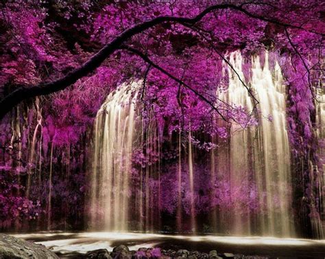 Purple Waterfall Wallpapers - Top Free Purple Waterfall Backgrounds ...