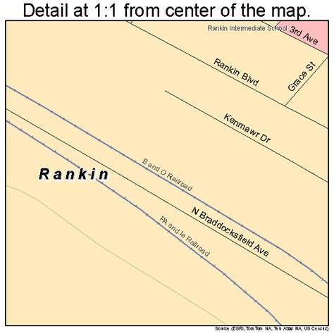 Rankin Pennsylvania Street Map 4263408