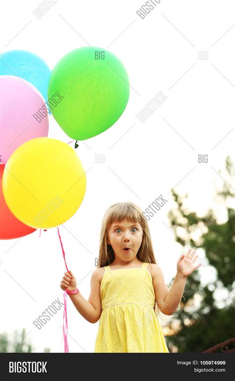 Little Girl Balloons Image & Photo (Free Trial) | Bigstock