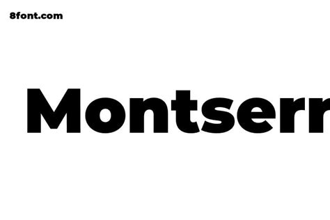 Montserrat Black - Free Font Download