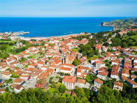 Comillas City Aerial View, Spain Stock Image - Image of spain, travel ...