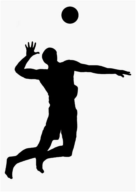 Creative Silhouette Of Volleyball Player Team Vector - vrogue.co