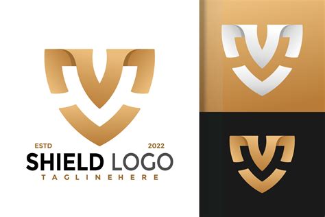 Letter MV or VM Shield Logo Design, brand identity logos vector, modern ...