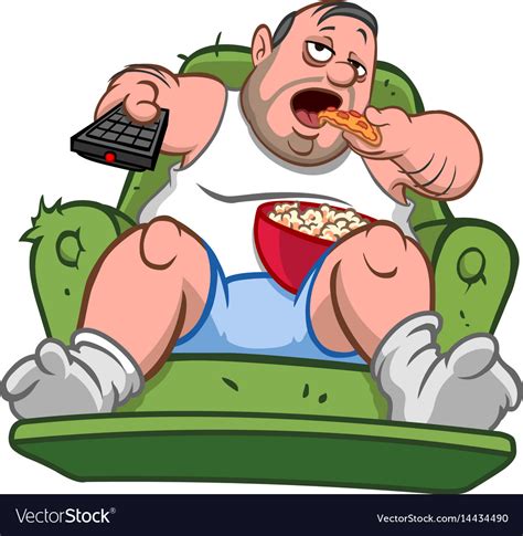 Couch Potato Cartoon Images ~ Cartoon Couch Potato — Stock Vector ...