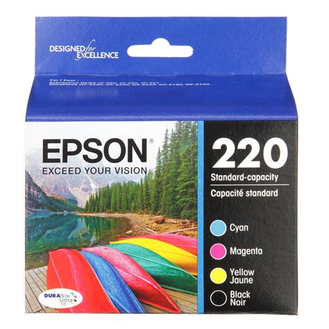 Epson 220 DURABrite Ultra Black/Color Combo Pack Ink Cartridges ...