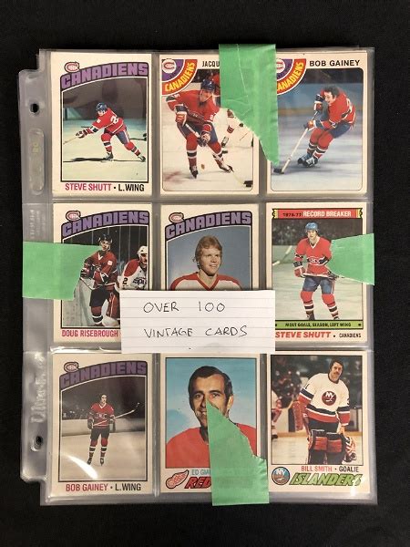 100+ Vintage Hockey Cards