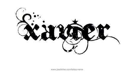 Xavier Name Tattoo Designs | Name tattoos, Name tattoo designs, Name tattoo