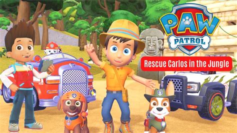 Paw Patrol rescues Carlos in the Jungle | #ps5 #animation #pawpatrol # ...