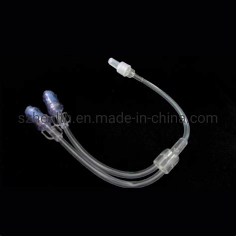 China IV Infusion 3-Way Tube, 2-Way Connecting Tubing with Positive ...