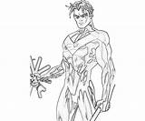 Nightwing Coloring Pages  Home sketch template