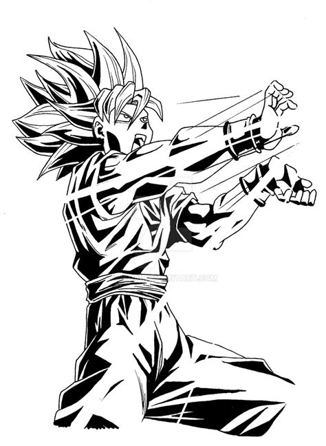 Goku - Kamehameha by RKN01 on DeviantArt