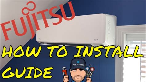 How To Install Fujitsu Single Zone Ductless Mini Split Heat Pump Air Conditioning System Not ...