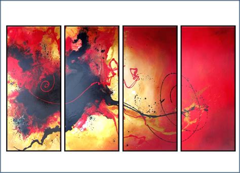 Red Abstract Art Paintings Background Download Hd Picture