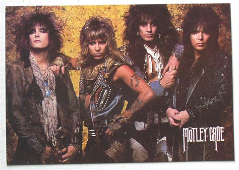 Motley Crue group 6 x 4 color postcard 80s vintage – Thingery Previews ...