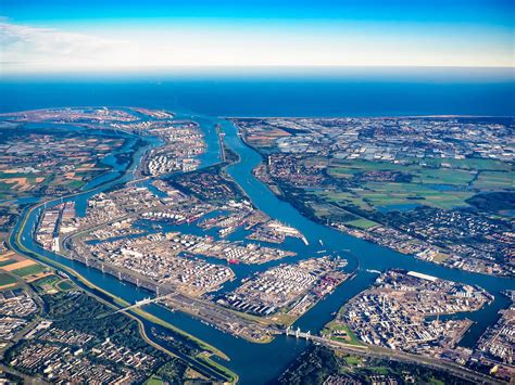 Port of Rotterdam | Rotterdam port, Aerial photo, Rotterdam