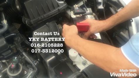 Honda HRV car battery installation - YouTube