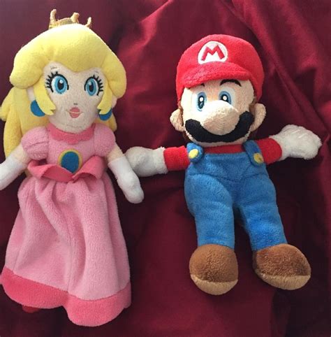 SUPER MARIO & PRINCESS PEACH, Plush 8" | #1844170443