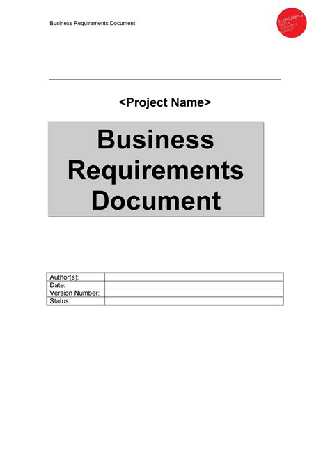 40+ Simple Business Requirements Document Templates ᐅ TemplateLab