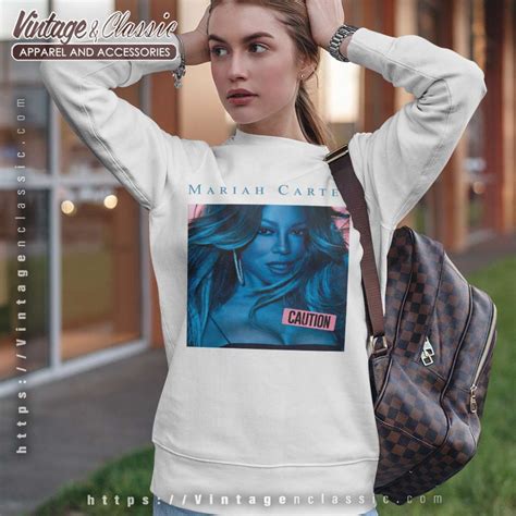 Mariah Carey Caution Album Cover Shirt - Vintagenclassic Tee