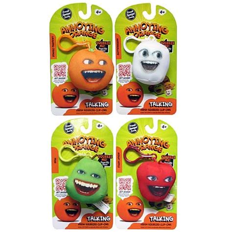 Toys & Games Annoying Orange Series 1 3.5 inch Talking Pear Plush License 2 Play Inc Stuffed ...