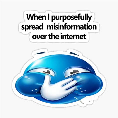 "spread misinformation" Sticker for Sale by squat680 | Redbubble