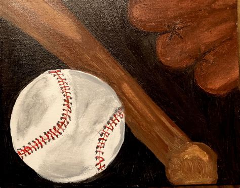 Batter Up | Kids canvas art, Baseball canvas, Baseball painting