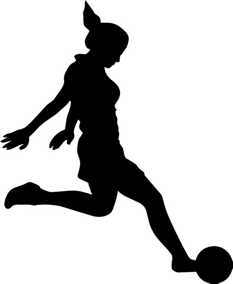 Female Soccer Player Silhouette Vector Png Silhouette - vrogue.co