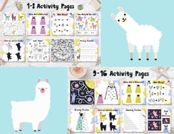 Llama Activities Collection by The Learning Cloud | TPT