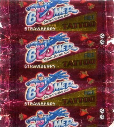 Boomer India gum wrapper tattoo | Gum, Chewing gum brands, Chewing gum