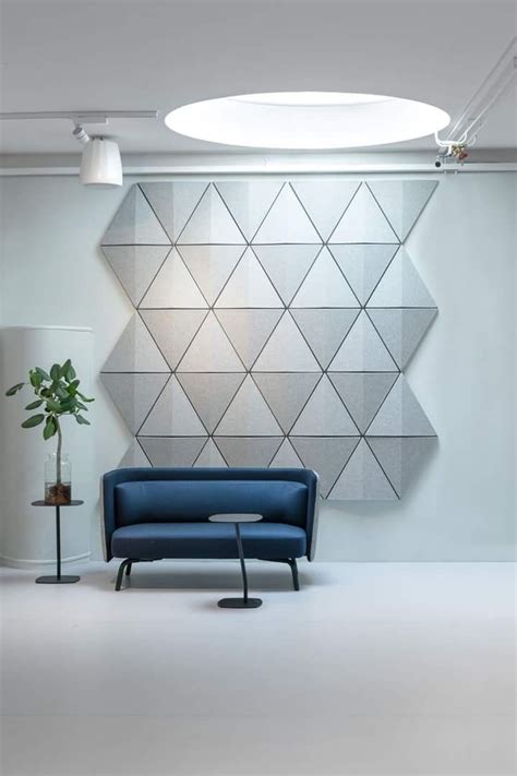 Ideas Paneles, Acoustic Wave, Acoustic Wall Panels, Diamond Wall, Hanging Ceiling Lights, Open ...