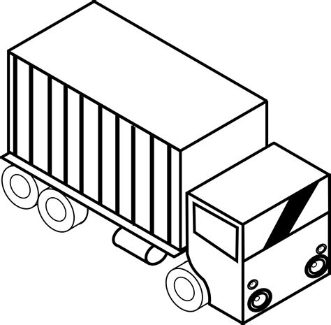 toy truck black and white clipart - Clip Art Library