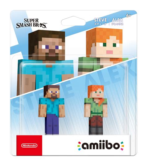 Steve and Alex amiibo super smash bros. playable characters - town ...