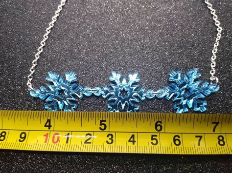 Snowflake Necklacesnowflake Jewelrysnowflakestatement - Etsy