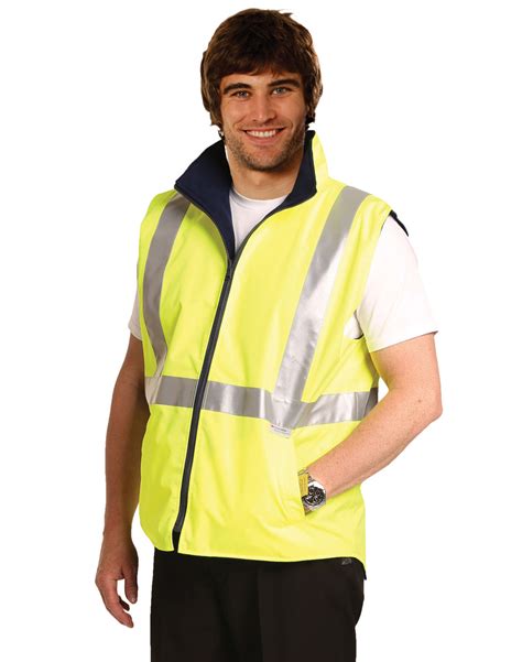 SW19A HI-VIS REVERSIBLE SAFETY VEST WITH 3M TAPES - Tradie Marketing - Branding - Apparel ...