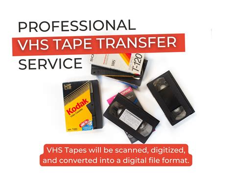 Professional Vhs Transfer Service Vhs Tape Digitized Into - Etsy