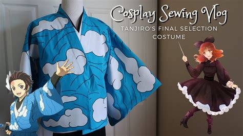 Making Tanjiro's Final Selection Costume from Demon Slayer 🌊👺Cosplay Sewing VLOG👺🌊 - YouTube