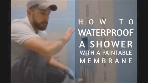 How to Waterproof a Shower with a Shower Membrane - YouTube