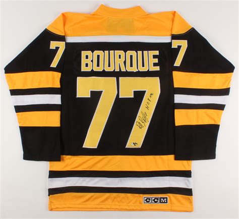 Ray Bourque Signed Boston Bruins Captain Jersey Inscribed "HOF 04 ...