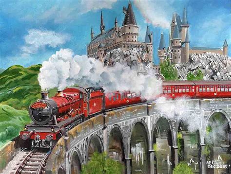 Hogwarts Express, Arthur Gills | Harry potter painting, Harry potter ...