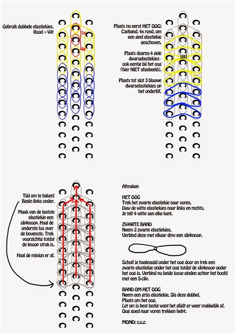 Printable Rainbow Loom Patterns