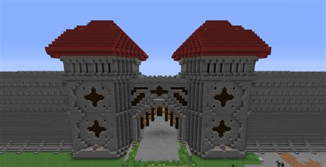 Obscenely Large Castle Gate / Wall Gate Minecraft Map