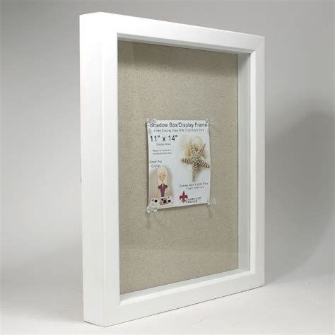 Lawrence Frames 168111 Shadow Box, 11x14, White | Scrapbook shadow box ...