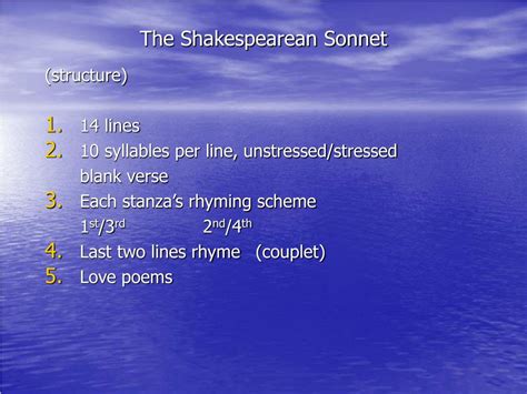 PPT - The Shakespearean Sonnet PowerPoint Presentation, free download - ID:1084914