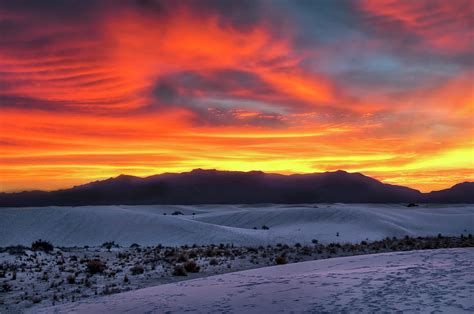 Sunset at White Sands National Monument Photograph by Dunn Ellen - Pixels