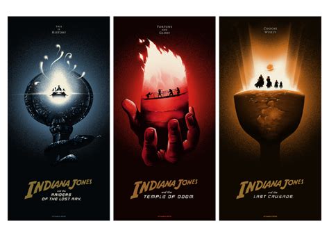 The Blot Says...: Indiana Jones Original Trilogy Screen Prints by Lyndon Willoughby x Bottleneck ...