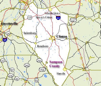 Sampson County Map